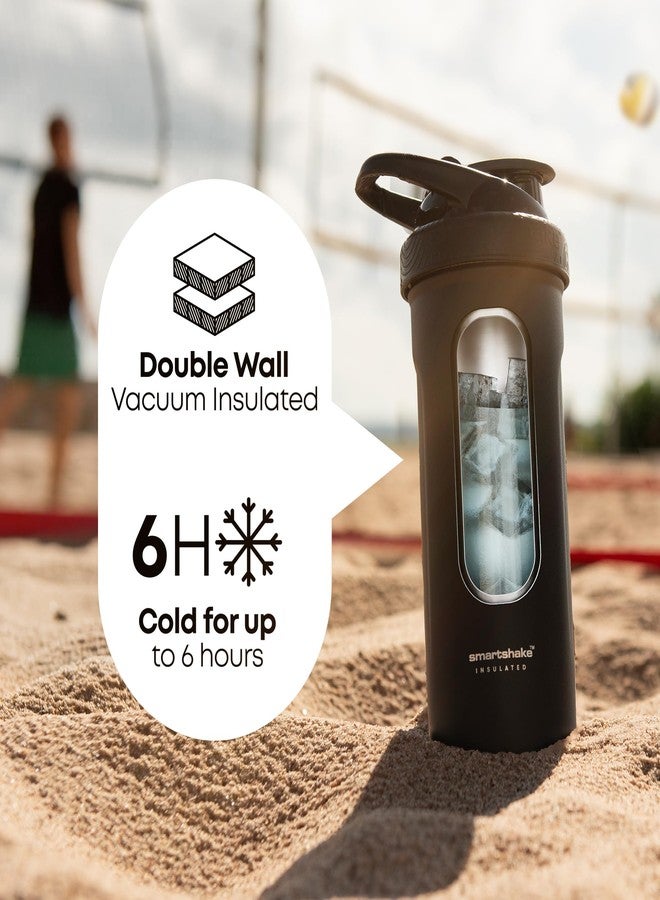 Smartshake Insulated Stainless Steel Blender Shaker Cup for Protein Mixes, Shakes and Pre Workout – 750ml 25oz Double-Walled Vacuum Insulated Water Bottle for Cold Drinks – BPA-Free (Dusty Plum) - Image 3